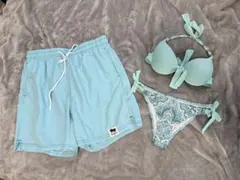パンツＬ、ビキニXS、薄手の羽織り、３点セット