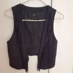 moussy フリンジ ブラックベストのサムネイル