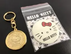 ハローキティ　キーホルダー・缶バッジセット
