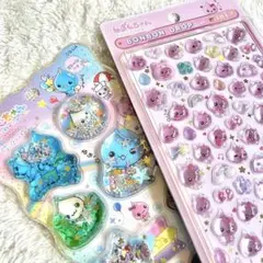 しずくちゃんうるおいちゃんボンボンドロップシールミニウォーターシール2枚セット