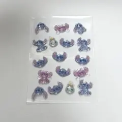 シール帳　おすそ分け　スティッチ　ディズニー　ボンボンドロップシールmini