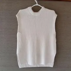 UNIQLO アイボリー ニットベスト S