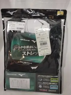 ミズノ　バイオギア　UVカットVネックシャツ黒ブラック　Lサイズ　長袖のサムネイル