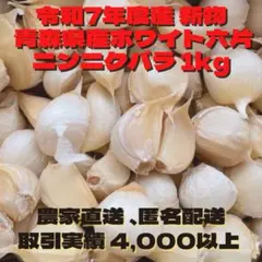 送料無料!! 2026年産 無農薬 バラニンニク 1kg ニンニク 1キロ - メルカリ