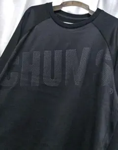 美品　チャムス　エアトレイル　ロングスリーブ　黒　サンプル品のサムネイル