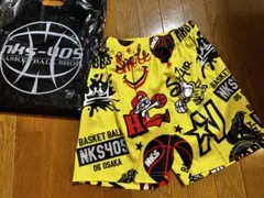 NKS405 イエロー バスケットパンツ(キッズ) サイズ130
