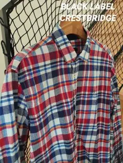【美品】 BLACK LABEL CRESTBRIDGE 長袖シャツ チェック