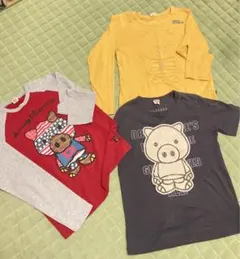 ドラッグストアーズ ブタのシャツ 長袖 半袖 3点まとめ売り サイズ3