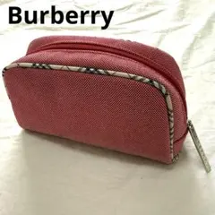 バーバリー Burberry ポーチ 小物入れ　ノバチェック レット