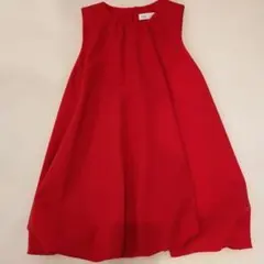 ZARA ノースリーブ赤ワンピース サイズ8