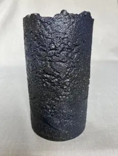 アルミ鋳物製アート花器(円柱)