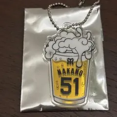 中野拓夢 [非売品]ビール型アクリルキーホルダー　阪神タイガース