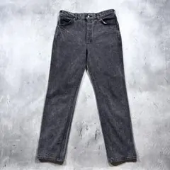 〜90s Lee USA製 先染め Washed Black 209-6801