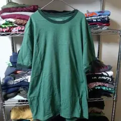 90sヴィンテージXLオールドネイビー緑グリーンtシャツUSA直輸入メンズ古着