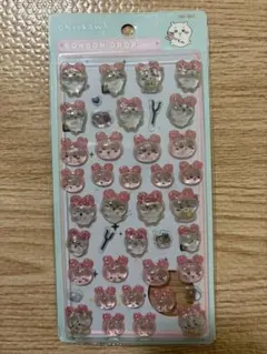 ②　カニちゃん　古本屋　ちいかわ　ボンボンドロップ風シール　 海外製