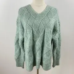 B&Y×TORRAZZO DONNA 別注メランジニットVネックプルオーバー