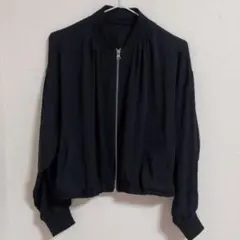 GU シアーブルゾン ブラック