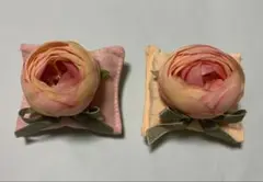 ピンクの花モチーフ インテリア小物　 匂い袋