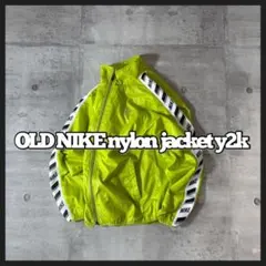 00s OLD NIKE nylon jacket volt y2k 蛍光黄色