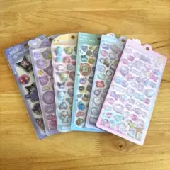 立体シール　6枚セット