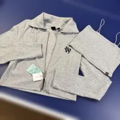 ROXY グレー ジップアップジャケットとタンクトップセット
