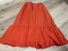 chocol raffine robe フレアスカート オレンジ Fのサムネイル