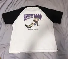 BETTY BOOP 半袖Tシャツ Mサイズ ホワイト/ブラックのサムネイル