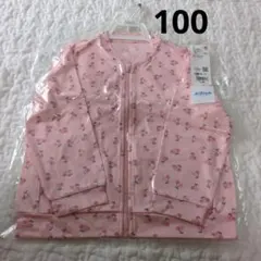 【新品】UNIQLO エアリズム UVカットメッシュブルゾン　さくらんぼ　100