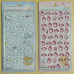 ボンボンドロップシールミニ　マイメロ＆シナモン2枚セット