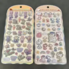 コットンパフィ　ズートピア　スヌーピー　２枚セット