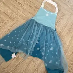 アナと雪の女王 ベルメゾン エルサ ドレスエプロン アナ雪 130 140 女