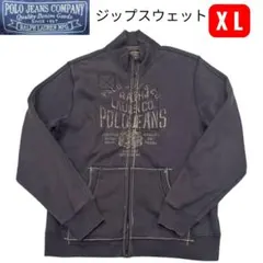 本日発送　ヴィンテージ POLO JEANS フルジップアップスウェット　裏起毛
