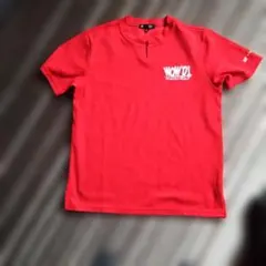 WOW'D! WorkOut World レッド Tシャツ Mサイズデサント