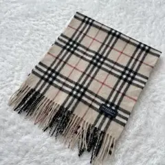 美品 バーバリーロンドン カシミヤ100% マフラー ストール ノバチェック