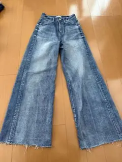 YANUK ワイドフレアデニム 24