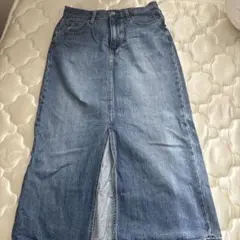 UNIQLOデニムロングスカート センタースリット