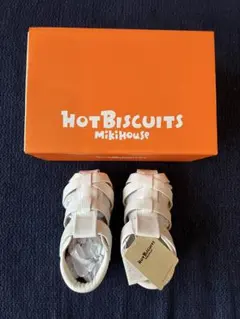 HOT BISCUITS MikiHouse ホワイトサンダル　15.5cmのサムネイル