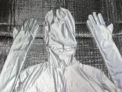 全身タイツ 光沢 ツルスベ ゼンタイ シルバー 銀 Lサイズ 新品 ZENTAI 2025年最新】ゼンタイ の人気アイテム - メルカリ