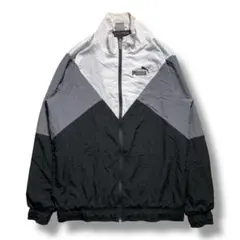 F1603　【即購入OK】　PUMA　ナイロンジャケット　サイズM　ブラック