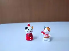 ガラス細工　ねこ　2個セット