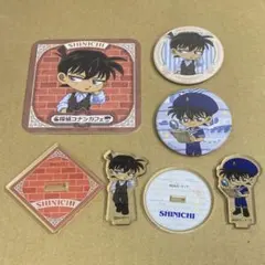 コナンカフェ 松田陣平 マリン レトロ 缶バッジ ミニアクリルスタンド アクスタ コナンカフェ 松田陣平 マリン レトロ 缶バッジ ミニアクリルスタンド