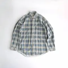 90'S J.CREW 旧タグ コットン ワークシャツ オンブレチェック - メルカリ