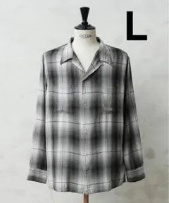 50s 60s ウールレーヨンシャツ　オンブレ TOWNCRAFT シャツ / タウンクラフト 50S W-FLAP LOOP COLLAR