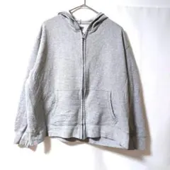 Hanes フルジップパーカー グレー Lサイズのサムネイル