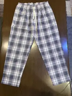 チェックワイドパンツ