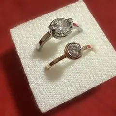 リング 2点セット ゴールドカラー シルバーカラー - メルカリ