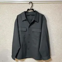 GU 古着　春物　CPOシャツ　長袖　SW グリーン　XL LL