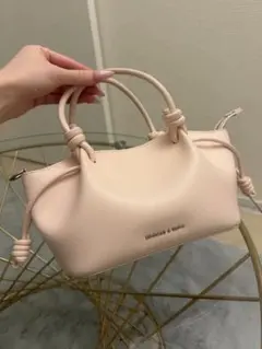 CHARLES & KEITH ピンク ハンドバッグ