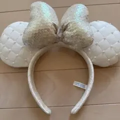 ホワイトリボン付きカチューシャ