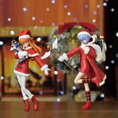 エヴァンゲリオン　プレミアムクリスマスフィギュア　レイ　 アスカ